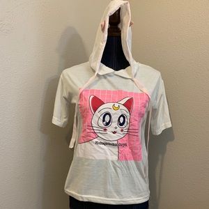 Sailor moon cat hoodie T-shirt